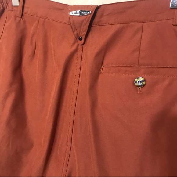 SALE ✨ Jamie Sadock Womens Size 14 Rustic Orange Solid Golf Shorts - Picture 5 of 10